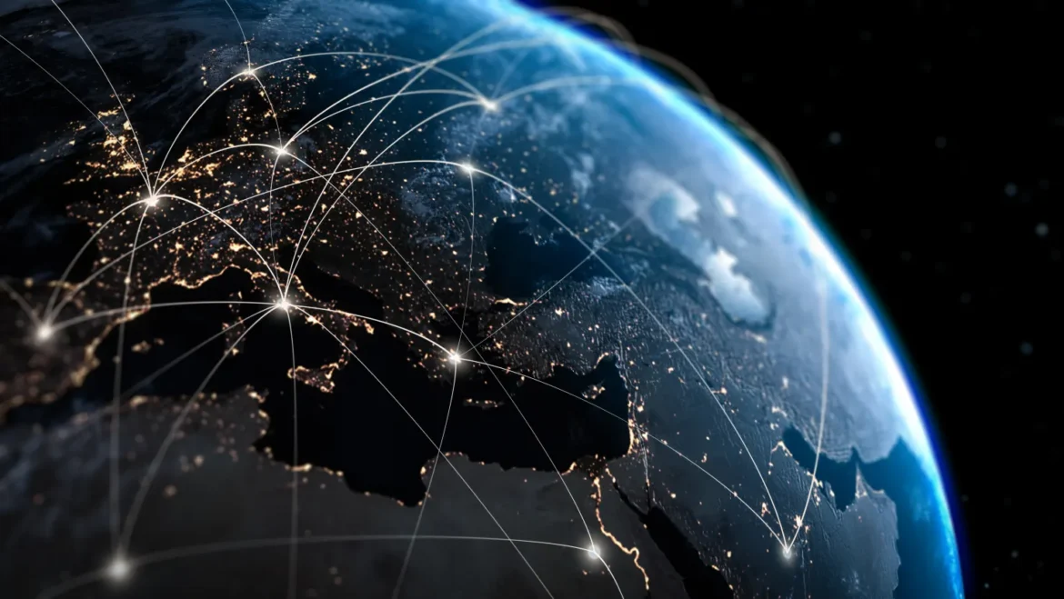 Global betwork concept using maps from NASA. Fotograzia | Moment | Getty Images